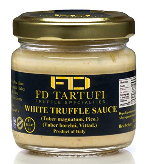 FD TARTUFI White Truffle Sauce 80g 282oz Gourmet Sauce Condiments Made in Italy non gmo Cheese Milk Cream White Truffles FD TARTUFI White Truffle Sauce 80g 282oz Gourmet Sauce Condiments Made in Italy non gmo Cheese Milk Cream White Truffles