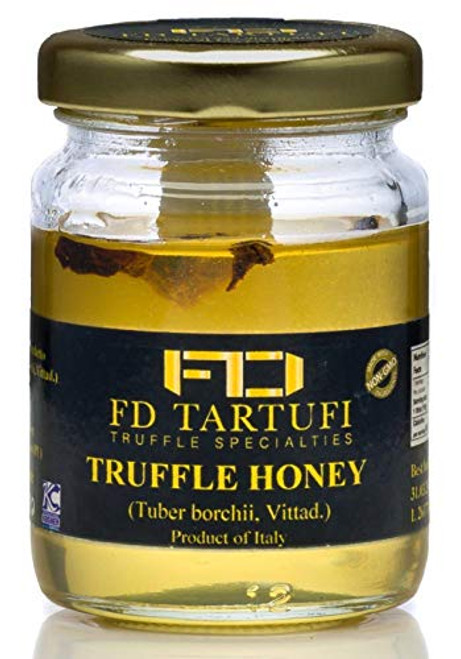 FD TARTUFI Truffle Honey 100g 35oz Acacia Honey White spring Truffle Tuber Borchii Infused Honey Gourmet Food Condiments non gmo Made in Italy Specialty Food FD TARTUFI Truffle Honey 100g 35oz Acacia Honey White spring Truffle Tuber Borchii Infused Honey Gourmet Food Condiments non gmo Made in Italy Specialty Food