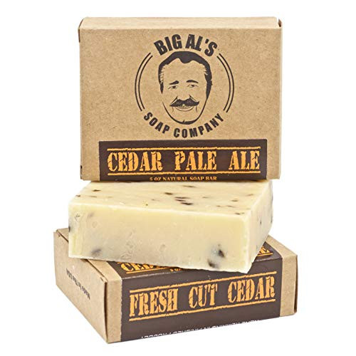Big Als Cedar Pale Ale SoapMens Soap Bar With Natural Ingredients and Essential OilsFresh Cut Cedar ScentHandmade In The USA