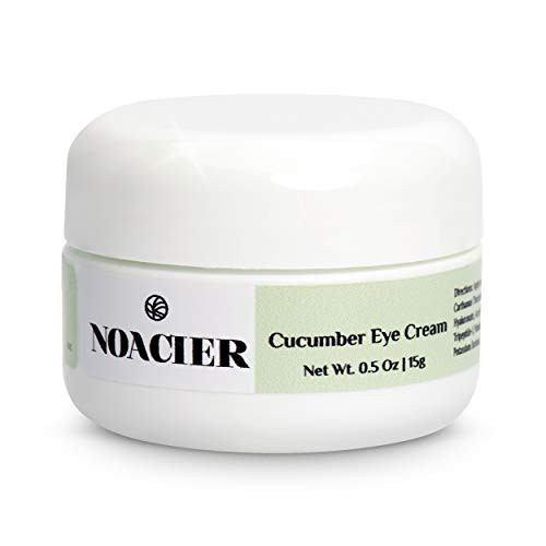 Noacier Cucumber Eye Cream for Dark Circles and Puffiness with Hyaluronic Acid and Vitamins  Anti Anging Firming Wrinkle Treatment