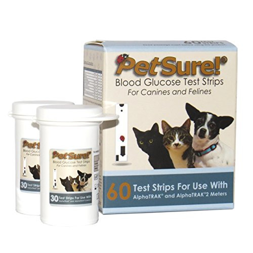 PetSure! Test Strips 60ct  Blood Glucose Testing for Cats and Dogs  Works with AlphaTrak and AlphaTrak2 Meters