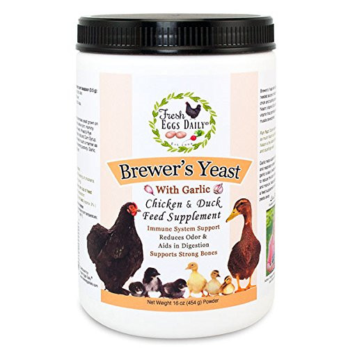 Fresh Eggs Daily Brewers Yeast with Garlic Powder Chicken  Duck Feed Supplement 1LB