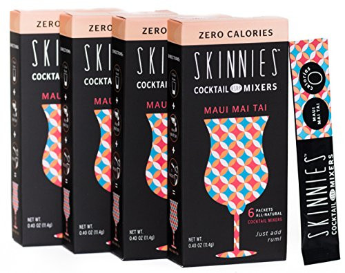 RSVP Skinnies  0 Calorie mixers  Maui Mai Tai 4boxes 6 packets per box