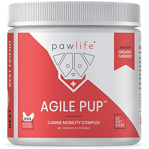 pawlife Agile Pup Joint Supplement for Dogs 120 Natural Soft Chews