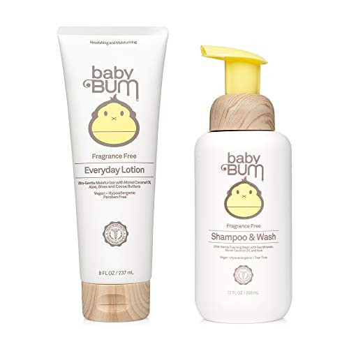 Sun Bum Baby Bum Everyday Lotion Shampoo Wash Moisturizing Baby Body Lotion Hair Body Wash for Sensitive Skin Fragrance Free Gluten Free Vegan Sun Bum Baby Bum Everyday Lotion Shampoo Wash Moisturizing Baby Body Lotion Hair Body Wash for Sensitive Skin Fragrance Free Gluten Free Vegan
