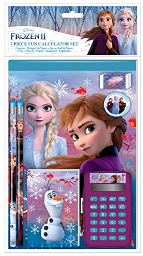 Disney Frozen 2 School Supplies Set with Kids Calculator  7 Pieces
