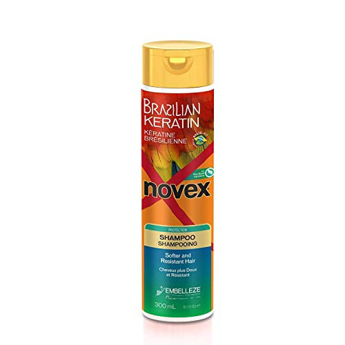 Novex Brazilian Keratin Shampoo 10 oz Reconstructive Keratin Frizz control Damage Repair Novex Brazilian Keratin Shampoo 10 oz Reconstructive Keratin Frizz control Damage Repair