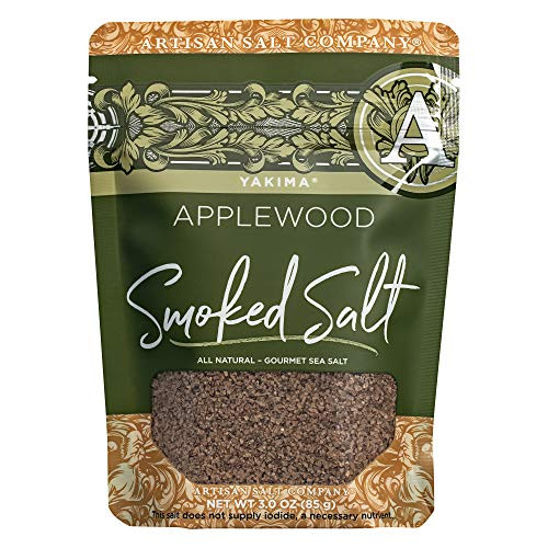 SaltWorks Yakima Applewood Smoked Sea Salt Artisan ZipTop Pouch 3 Ounce