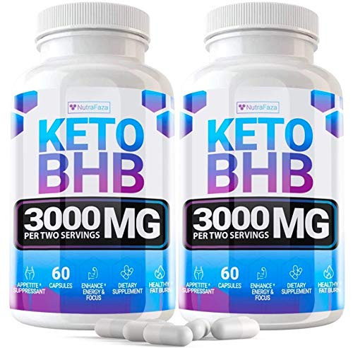 Keto Pills  2 Pack  120 Capsules  5X Potent  Advanced Keto Burn Diet Pills  Best Exogenous Ketones BHB Supplement for Women and Men  Boost Energy and Metabolism  100 Vegan