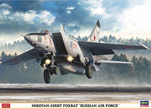 Hasegawa MiG25RBT Foxbat Russian Air Force 172 Scale Aircraft Plastic Model KitItem # 02304