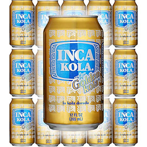 Inca Kola The Golden Kola Soda Carbonated Beverage Drink 12oz Can Pack of 15 Total of 180 Fl Oz