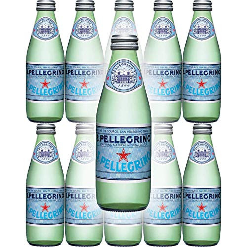 San Pellegrino Sparkling Natural Mineral Water 845oz Glass Bottle Pack of 10
