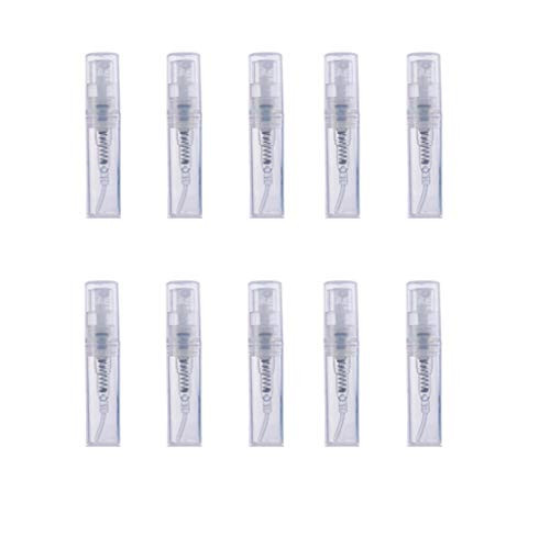 12pcs 2ML 3ML 5ML 10ML Mini Clear Perfume Glass Spray Bottle Fine Mist Atomizer Vial Glass Bottle Spray Refillable Perfume Empty Sample Bottle for Travel Party Portable Makeup Tool 2ml