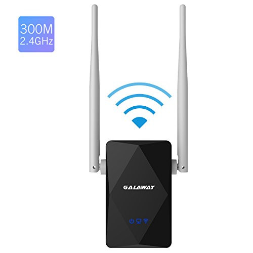 GALAWAY 300Mbps WiFi Range Extender WiFi Signal Booster with High Performance 360 Degree Full Coverage External Antenna WiFi Extender for 24GHz Frequency