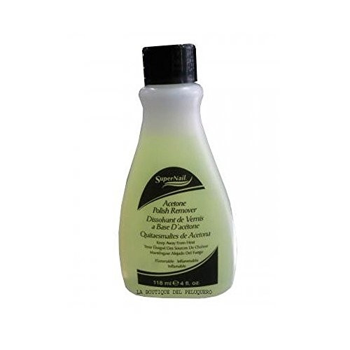 Super Nail Acetone Polish Remover Yellow 4 Ounce