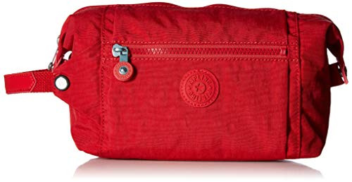 Kipling Womens Aiden Toiletry Essential Travel Bag Zip Closure cherry