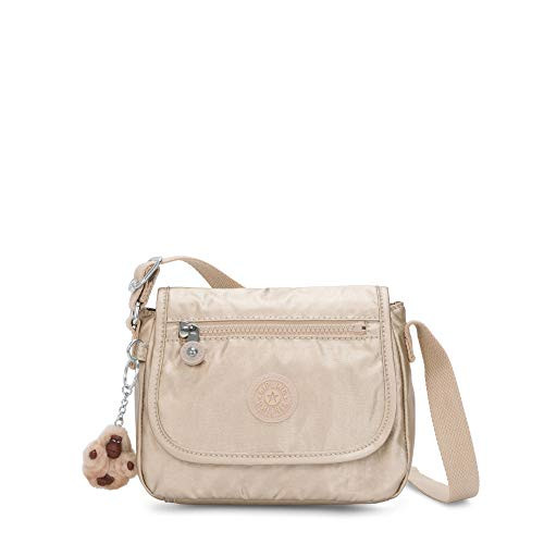 Kipling Sabian Metallic Crossbody Mini Bag Starry Gold Metallic