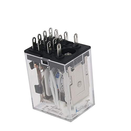 Fielect Electromagnetic Power Relay 14Pin DC110V Coil 3A Electromagnetic General Purpose Power Relay Contact 4NO 4NC  HH54P 1pcs