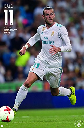 Trends International Gareth Real Madrid  Bale 17 22375 x 34 Unframed Version