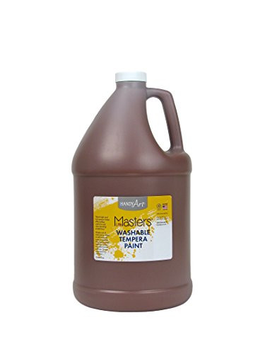 Handy Art Little Masters Washable Tempera Paint Gallon, Brown
