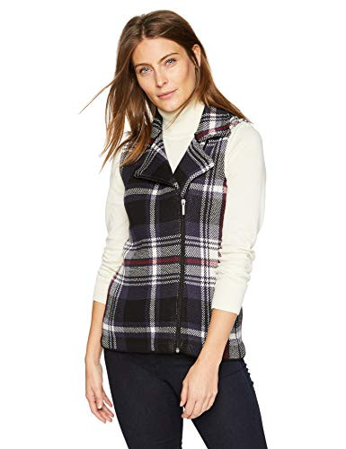 Chaps Womens Sleeveless CottonVest Blue Multi M