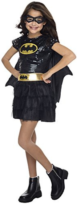 Rubies Costume DC Superheroes Batgirl Sequin Dress Child Costume Small