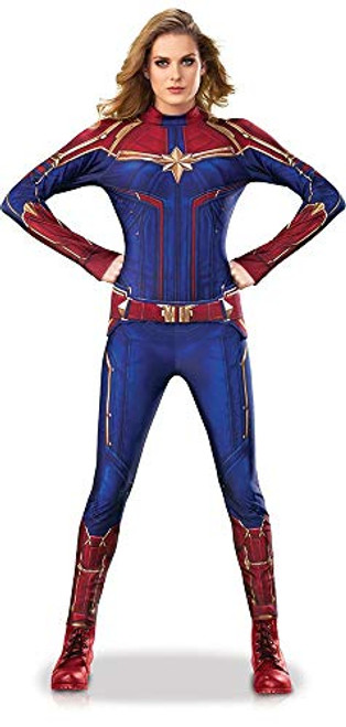 Rubies Womens Captain Marvel Hero Suit as Shown Large