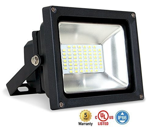 ASD 30W LED Floodlight 4000K (Bright White) Commercial Grade SMD Outdoor Landscape Security Waterproof UL Listed DLC Certified