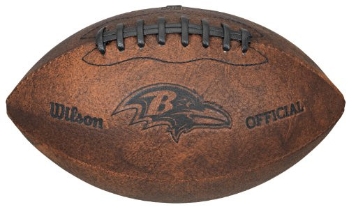 NFL Baltimore Ravens Vintage Throwback Football 9Inches