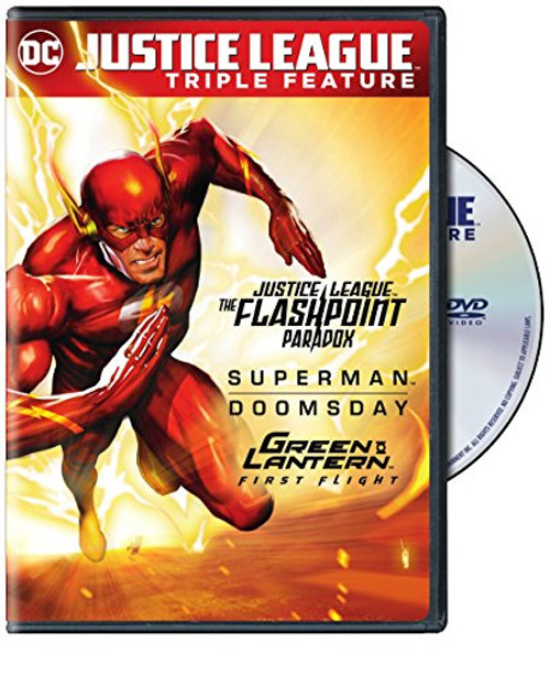 Justice League Flashpoint Paradox  Superman Doomsday  Green Lantern First Flight DVD Repackaged