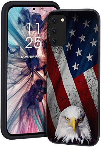 Galaxy S20 CaseGalaxy S20 5G CaseBald Eagle American Flag Slim AntiScratch Shockproof Leather Soft TPU Back Protective Cover Case for Samsung Galaxy S20 5G 2020 62 Inch