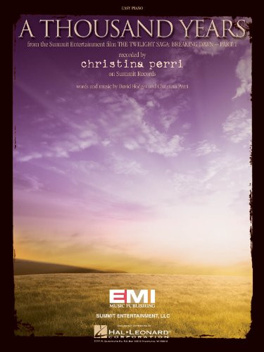Christina Perri  A Thousand Years  Easy Piano Sheet Music