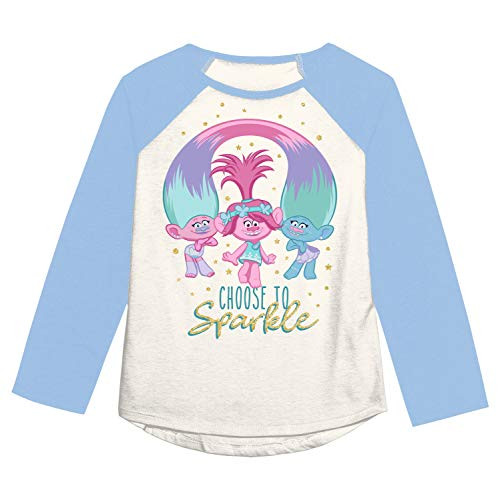 Jumping Beans Toddler Girls 2T5T Trolls Sparkle Group Graphic Tee 3T Ivory