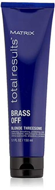 MATRIX Total Results Brass Off Blonde Threesome LeaveIn Treatment Protects Smooths For Color Treated Hair 51 Fl Oz MATRIX Total Results Brass Off Blonde Threesome LeaveIn Treatment Protects Smooths For Color Treated Hair 51 Fl Oz
