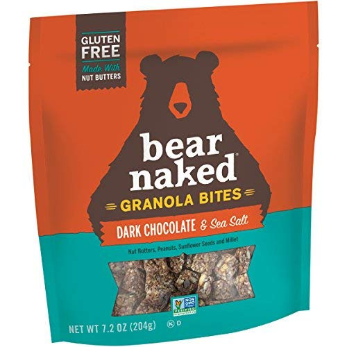 Bear Naked Granola Bites Dark Chocolate and Sea Salt Vegan and Gluten Free Snacks 72oz Bag