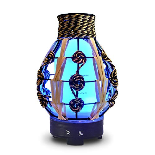 Essential Oil Diffuser with with Adjustable Mist Mode and colors Aromatherapy Diffuser with Auto Shutoff Function Cool Mist Humidifier Aroma Diffuser for BedroomOfficeTrip120ML