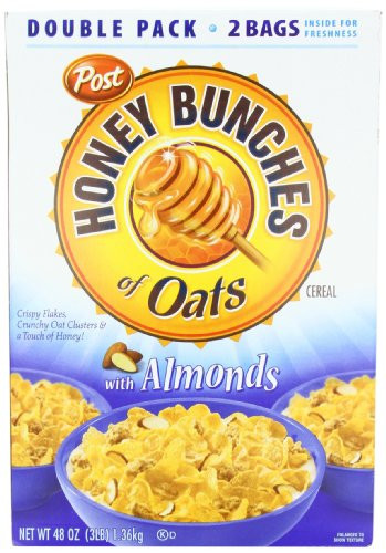 Post Honey Bunches of Oats with Almonds Cereal Box 136 kg