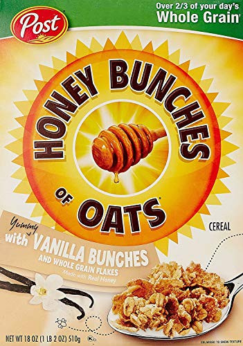 Post Honey Bunches Of Oats Vanilla Clusters 18 oz