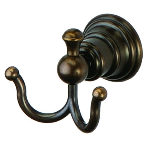 Pegasus 720B2296H Estates Collection Double Robe Hook Heritage Bronze