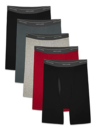 Fruit of the Loom Mens CoolZone Boxer Briefs long Leg  Assorted Colors Small