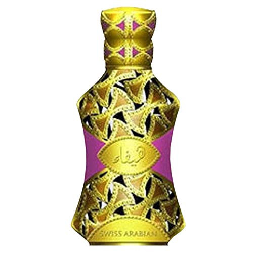 HAYFA Perfume Oil for Women 15mL Delicate Wood Florals with Sultry Greens Spices Jasmine Rose Musk and Amber Natural Alcohol Free Attar Exotic Body Fragrance by Artisan Swiss Arabian Oud HAYFA Perfume Oil for Women 15mL Delicate Wood Florals with Sultry Greens Spices Jasmine Rose Musk and Amber Natural Alcohol Free Attar Exotic Body Fragrance by Artisan Swiss Arabian Oud