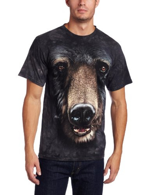 The Mountain Black Bear Face Adult TShirt Black XL The Mountain Black Bear Face Adult TShirt Black XL