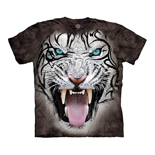 The Mountain Bf Tribal White Tiger Adult TShirt Black Large The Mountain Bf Tribal White Tiger Adult TShirt Black Large