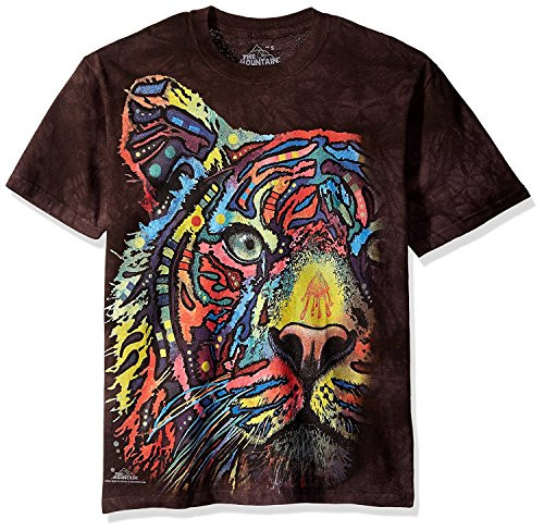 The Mountain Rainbow Tiger Adult TShirt Black XL The Mountain Rainbow Tiger Adult TShirt Black XL