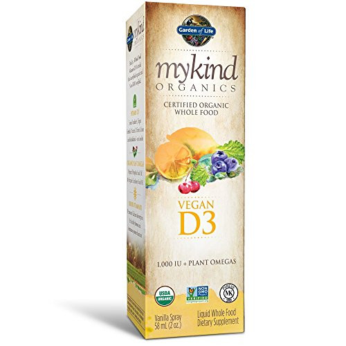 Garden of Life D3 Vitamin mykind Organic Whole Food Vitamin D Supplement with Plant Omegas Vegan Vanilla 2oz Liquid Packaging May Vary Garden of Life D3 Vitamin mykind Organic Whole Food Vitamin D Supplement with Plant Omegas Vegan Vanilla 2oz Liquid Packaging May Vary