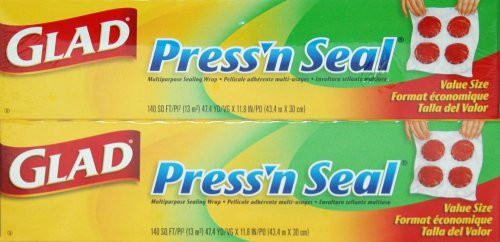 Glad Press'n Seal Food Wrap, 140 sq ft-2 pack