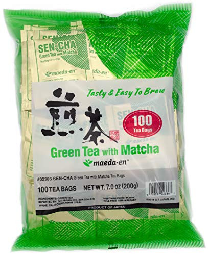 Authentic Maedaen Japanese Sencha Green Tea  100 FoilWrapped Tea Bags