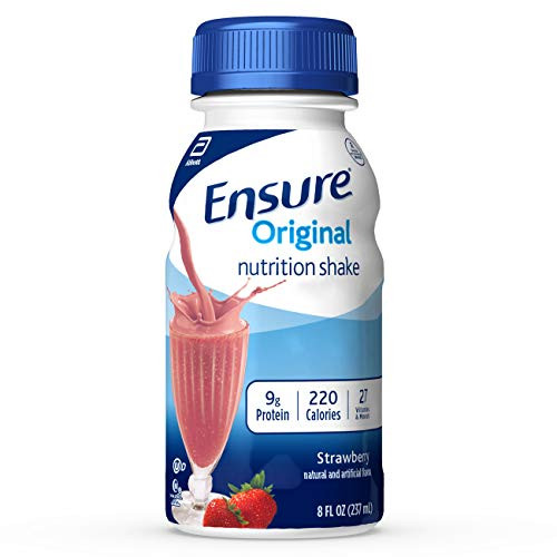 Ensure Original Nutrition Shake With 9g of Protein Meal Replacement Shakes Strawberry 8 fl oz 16 Count