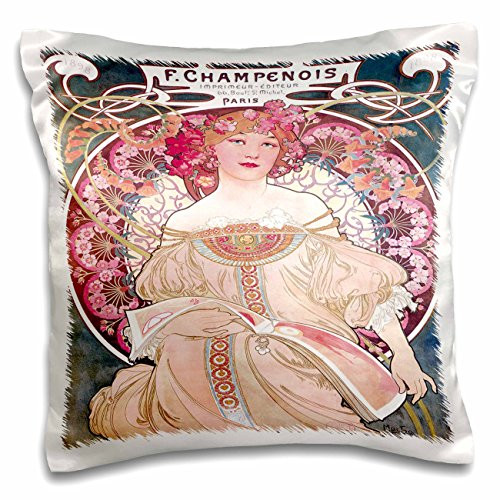 3dRose Vintage Art Nouveau F. Champenois Paris France Poster - Pillow Case, 16 by 16-inch (pc_149158_1) 3dRose Vintage Art Nouveau F. Champenois Paris France Poster - Pillow Case, 16 by 16-inch (pc_149158_1)