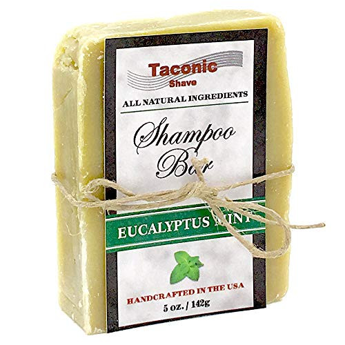 Taconic Shave Eucalyptus Mint Shampoo Bar  All NaturalHandcrafted  55 oz